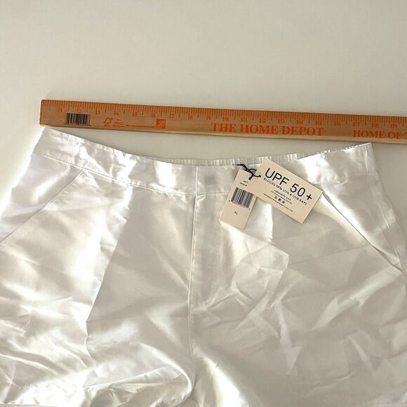 Cabana Life Women’s UPF 50+  White‎ short Size XL Blocks 98% of UVA+UVB rays NWT - Picture 10 of 10
